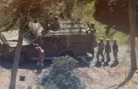 Затрыманне / Скрыншот з відэа
