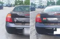 Брестским силовикам не понравился украинский герб на машине​