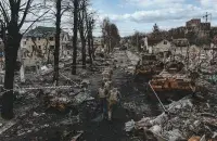 Буча после освобождения украинскими войсками / Еврорадио