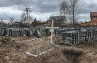 Захоронения в Буче, освобождённой украинскими войсками&nbsp;/ Еврорадио
