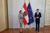 Светлана Тихановская и канцлер Австрии Себастьян Курц / t.me/tsikhanouskaya