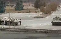 Российские военные на территории ЧАЭС / кадр видео