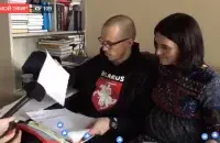 Дмитрий и Анастасия Дашкевичи. Скриншот из видео телеканала &quot;Белсат&quot;.