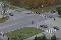 Авария в Пинске. За мгновение до столкновения / Скриншот с видео интернет-провайдера PinPro​