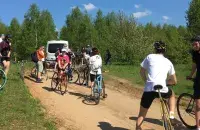 Задержание велосипедистов на Цнянке​&nbsp;/&nbsp;twitter.com/valioozz