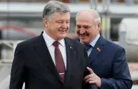Petro Poroshenko and Aliaksandr Lukashenka