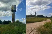 Зламаная воданапорная вежа ў Крапужыне / Еўрарадыё