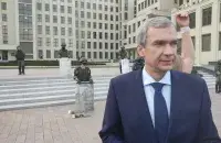 Павел Латушко на площади Независимости / Еврорадио