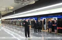 Александр Лукашенко в минском метро / БЕЛТА​