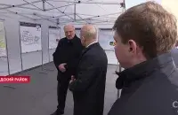 Александр Лукашенко во время поездки в Лидский район / СТВ​