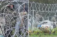 Мигранты в камуфляже на польско-белорусской границе / twitter.com/straz_graniczna​