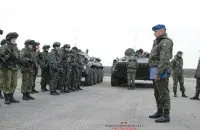 Беларускія міратворцы. Фота: &quot;Белорусская военная газета&quot;.