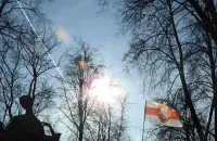Бело-красно-белый флаг в Минске / Из архива Еврорадио