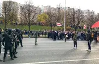 Марш супраць тэрору ў Мінску 1 лістапада 2020 года / Еўрарадыё