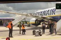 Самолет Ryanair в минском аэропорту в мае 2021-го / delfi.lt​
