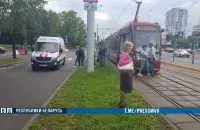 ДТП с трамваем в Минске / МВД​