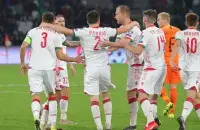 Stanislau Drahun scored the only Belarus&rsquo; goal agianst Netherlands in a Euro 2020 qualifier&nbsp;/ abff.by
