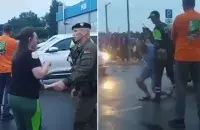 Затрыманне расіян у Івацэвічах / скрыншот відэа
