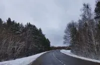 Зимняя дорога в Беларуси