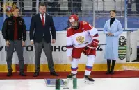 Демарш российских хоккеистов в Минске
