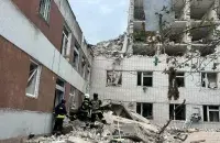Чернигов после российской ракетной атаки
