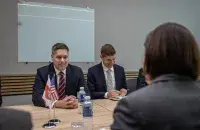 Во время встречи в Вильнюсе
