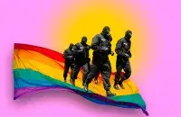 Repression against LGBTQ+ people in Belarus / @rubanau_collage
