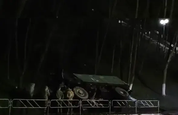 Происшествие в Мозыре / скриншот с видео
