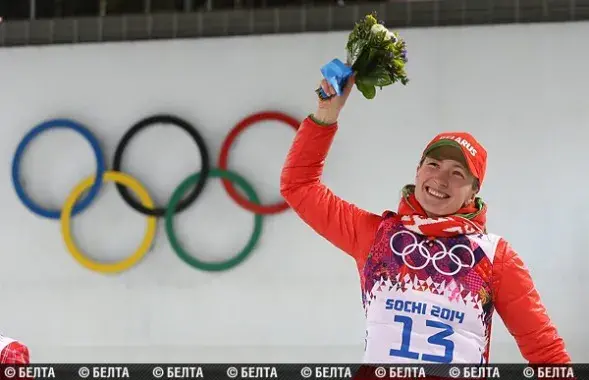 Дарья Домрачева на Олимпиаде 2014 года в Сочи выиграла три золотые медали. Фото: БЕЛТА