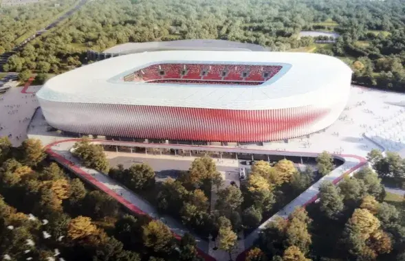 Design of a new stadium in Minsk.