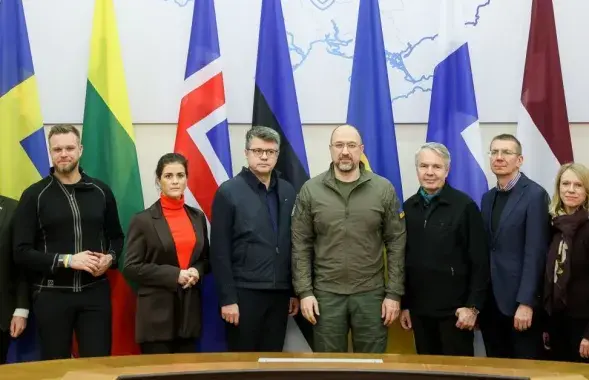 Министры иностранных дел и украинский премьер / t.me/Denys_Smyhal
