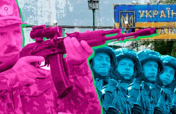 Вайна Беларусі з Украінай &mdash; пустаслоўе палітыкаў ці цалкам магчымы варыянт? / калаж Улада Рубанава