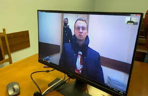 Змитер Дашкевич во время задержания в прошлом году​ / facebook.com/nasta.dashkevich