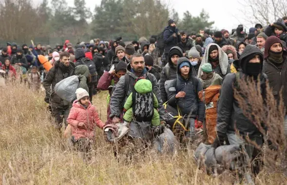 Мигранты на белорусско-польской границе, ноябрь 2021 года / Onet.pl