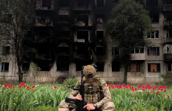 Белорусский доброволец в Украине / t.me/belwarriors/
