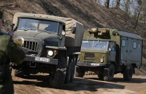 Военная техника возвращается от украинской границы / Минобороны РБ