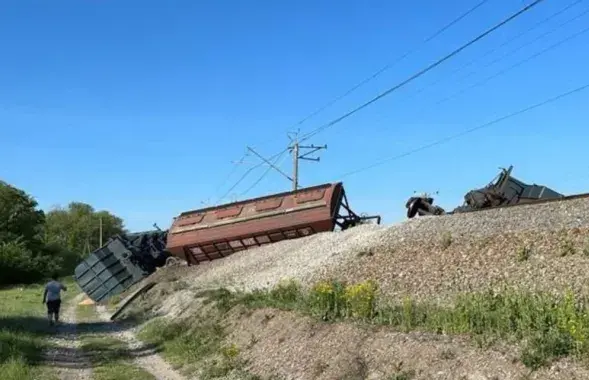 Диверсия на железной дороге в Крыму / t.me/astrapress/
