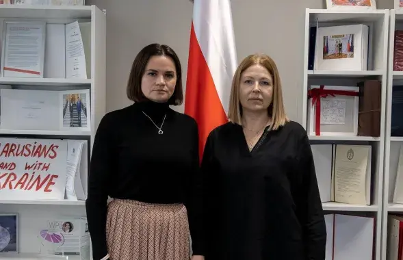 Светлана Тихановская и Наталья Пинчук / t.me/tsikhanouskaya/
