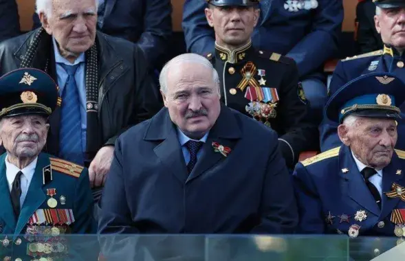 Аляксандр Лукашэнка на парадзе Перамогі ў Маскве / ТАСС
