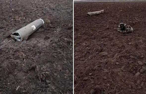 Части ракеты нашли на поле в Ивановском районе / Telegram

