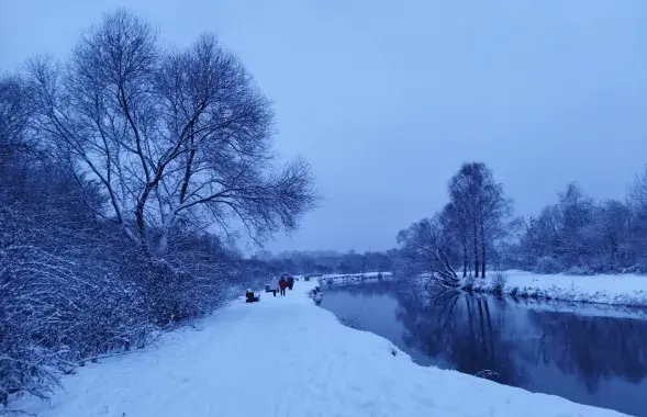 Снег в Минске / Еврорадио
