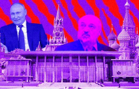 Путин планирует подчинить себе всю Беларусь / коллаж Влада Рубанова, Еврорадио
