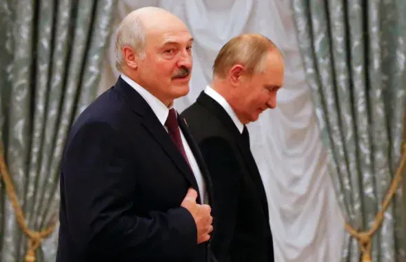 Аляксандр Лукашэнка і Уладзімір Пуцін / AP Photo
