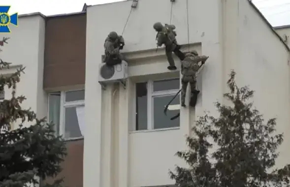 Байцы СБУ падчас вучэнняў / https://www.facebook.com/SecurSerUkraine/
