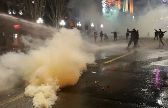 Протесты в Грузии / REUTERS
