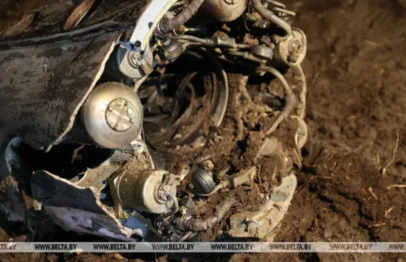 Ракета, якая ўпала ў Беларусі / БЕЛТА
