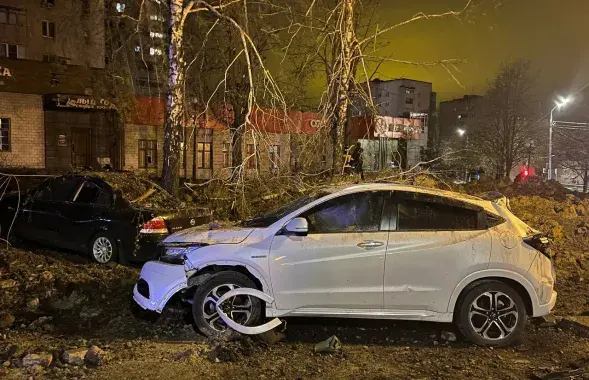 Месца выбуху авіябомбы ў Белгарадзе / @vvgladkov
