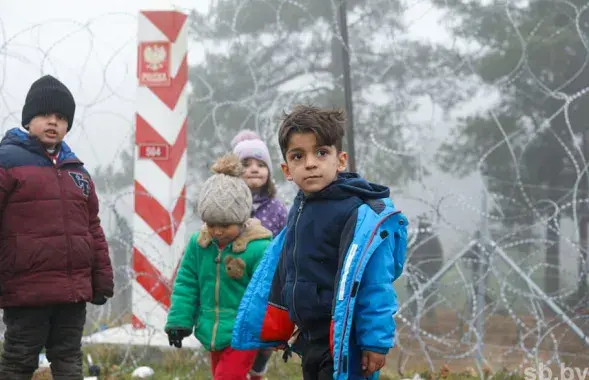 Дети мигрантов на белорусско-польской границе / sb.by​