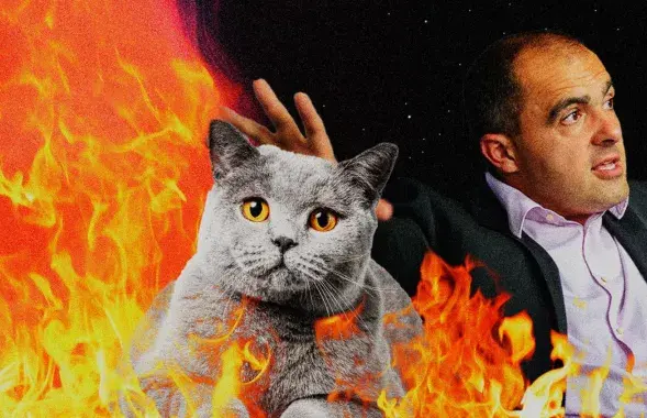 The result of the &quot;attack&quot; on the house of Deputy Aleh Haidukevich is a burnt cat&#39;s nose / collage by Ulad Rubanau, Euroradio