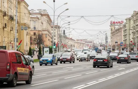 Автомобили в Минске / Из архива Еврорадио
